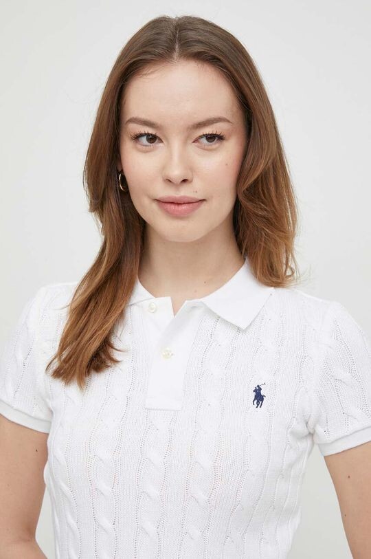 

Хлопковая рубашка-поло Polo Ralph Lauren, белый