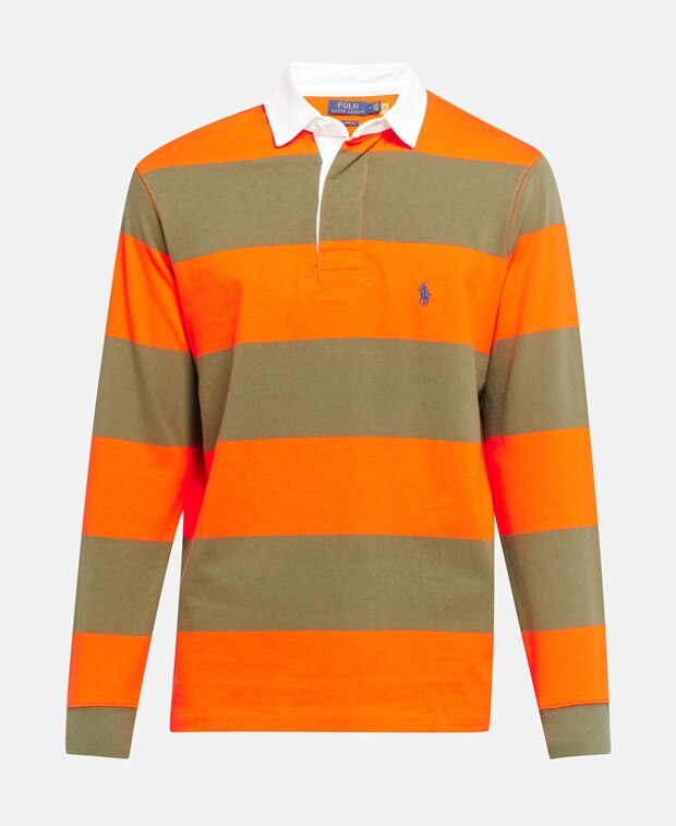 

Рубашка-поло с длинными рукавами Polo Ralph Lauren, оранжевый