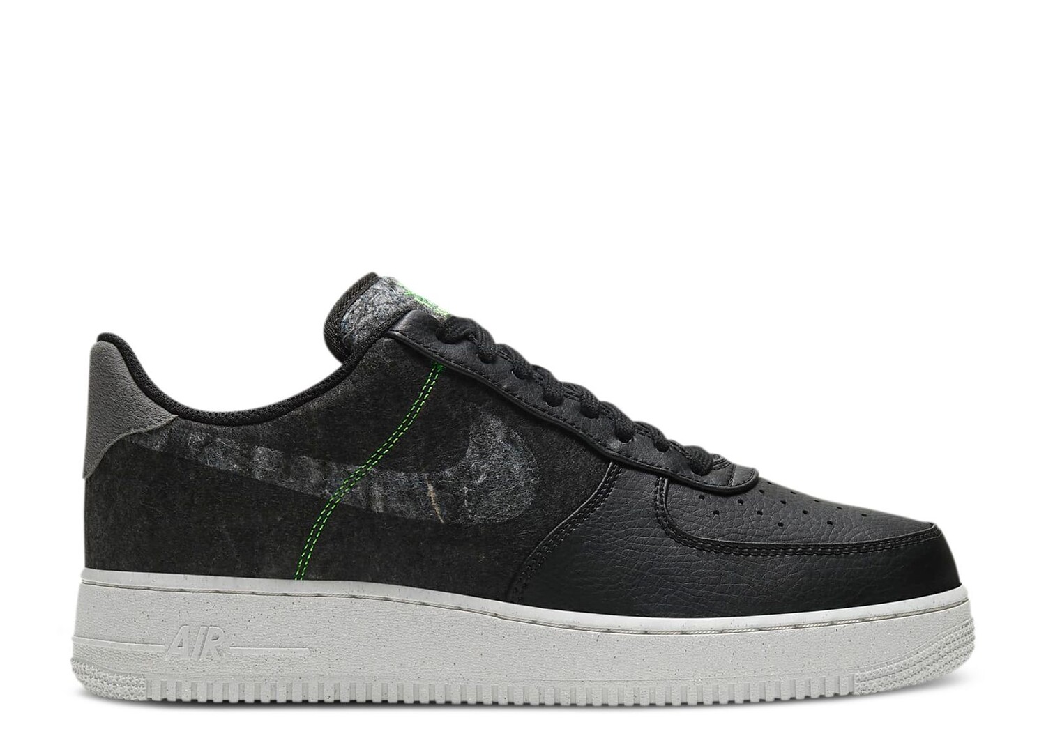 

Кроссовки Nike Air Force 1 '07 Lv8 'Recycled Wool Pack - Black Electric Green', черный