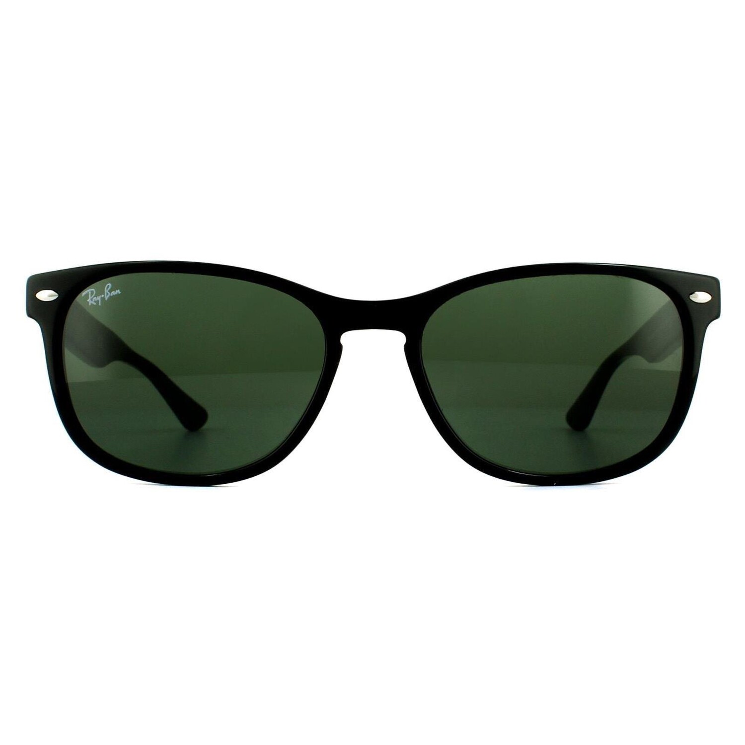 

Квадратные черные зеленые солнцезащитные очки Ray-Ban, черный