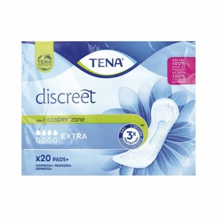 Таблетки Tena Discreet Extra Normal, бескрылые, 20 шт.