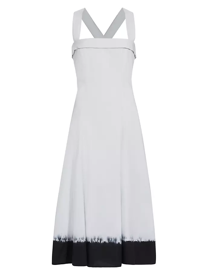 

Платье миди без рукавов Edie Tie-Dye Proenza Schouler White Label, черный
