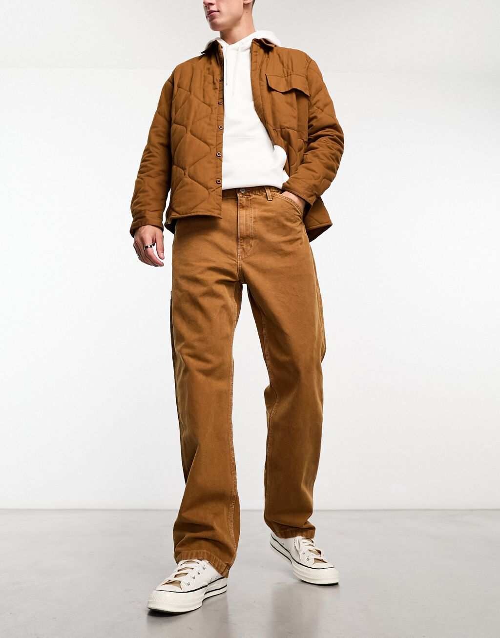 

Золотисто-коричневые плотничные джинсы Levi's Workwear Capsule 568