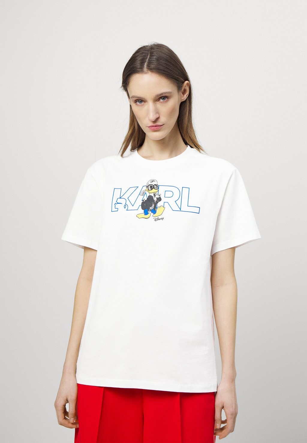 

Футболка с принтом KARL LAGERFELD, белый