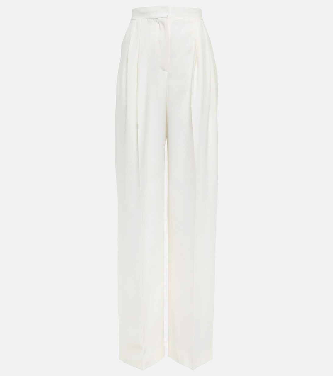 

Широкие шерстяные брюки ALEXANDER MCQUEEN, белый