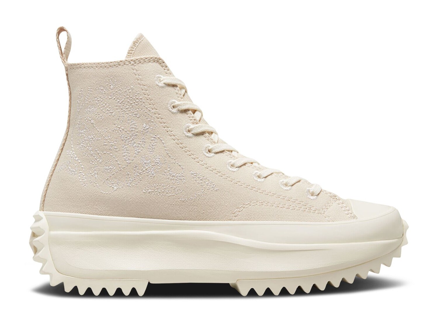 

Кроссовки Converse Run Star Hike Platform High 'Embroidered Floral - Ivory', кремовый, Бежевый
