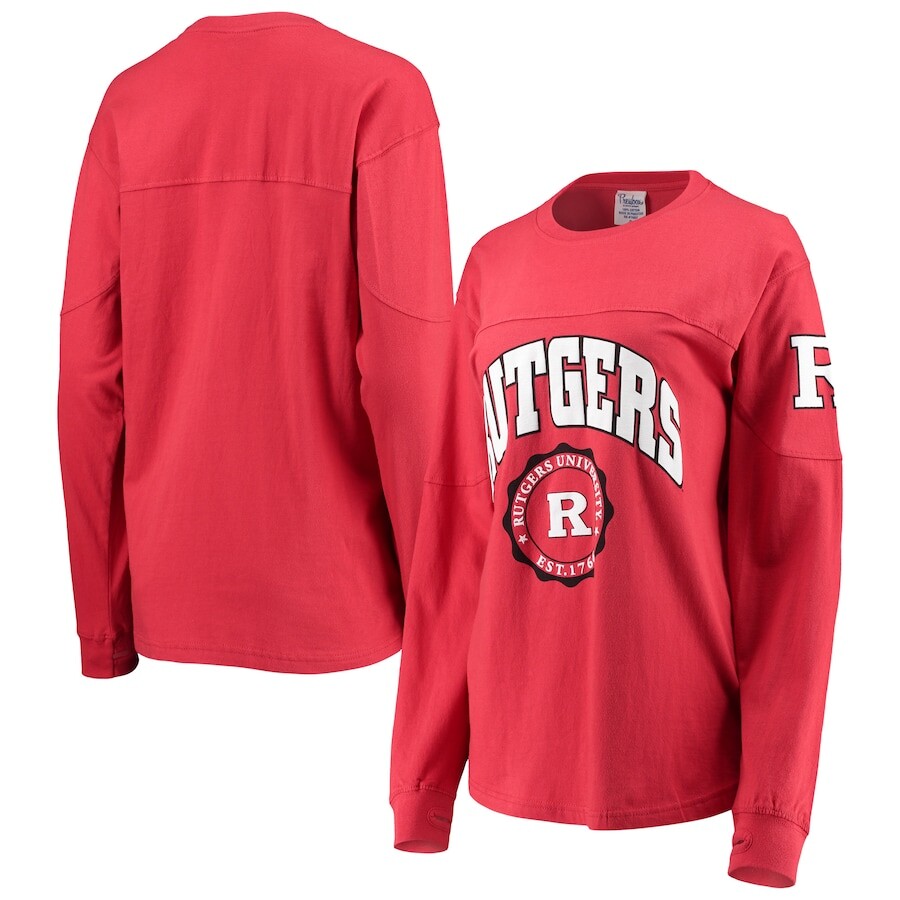 

Футболка с длинным рукавом Pressbox Rutgers Scarlet Knights, алый