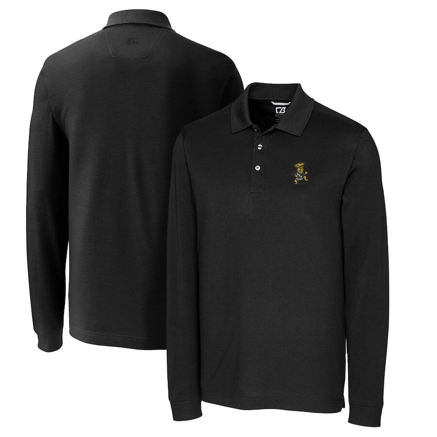

Поло с длинным рукавом Cutter & Buck Wichita State Shockers, черный