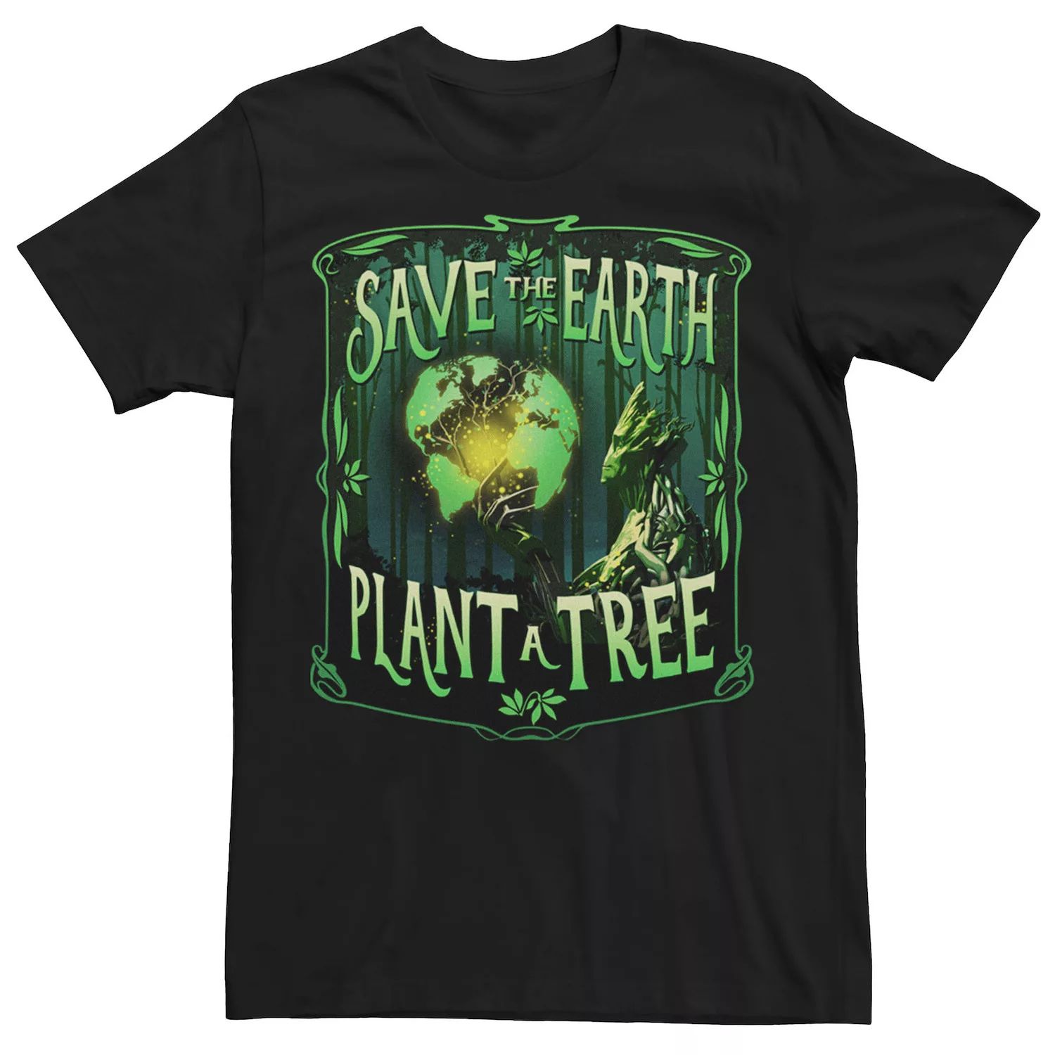 Мужская футболка Groot Save The Earth Plant A Tree с изображением Дня Земли Marvel