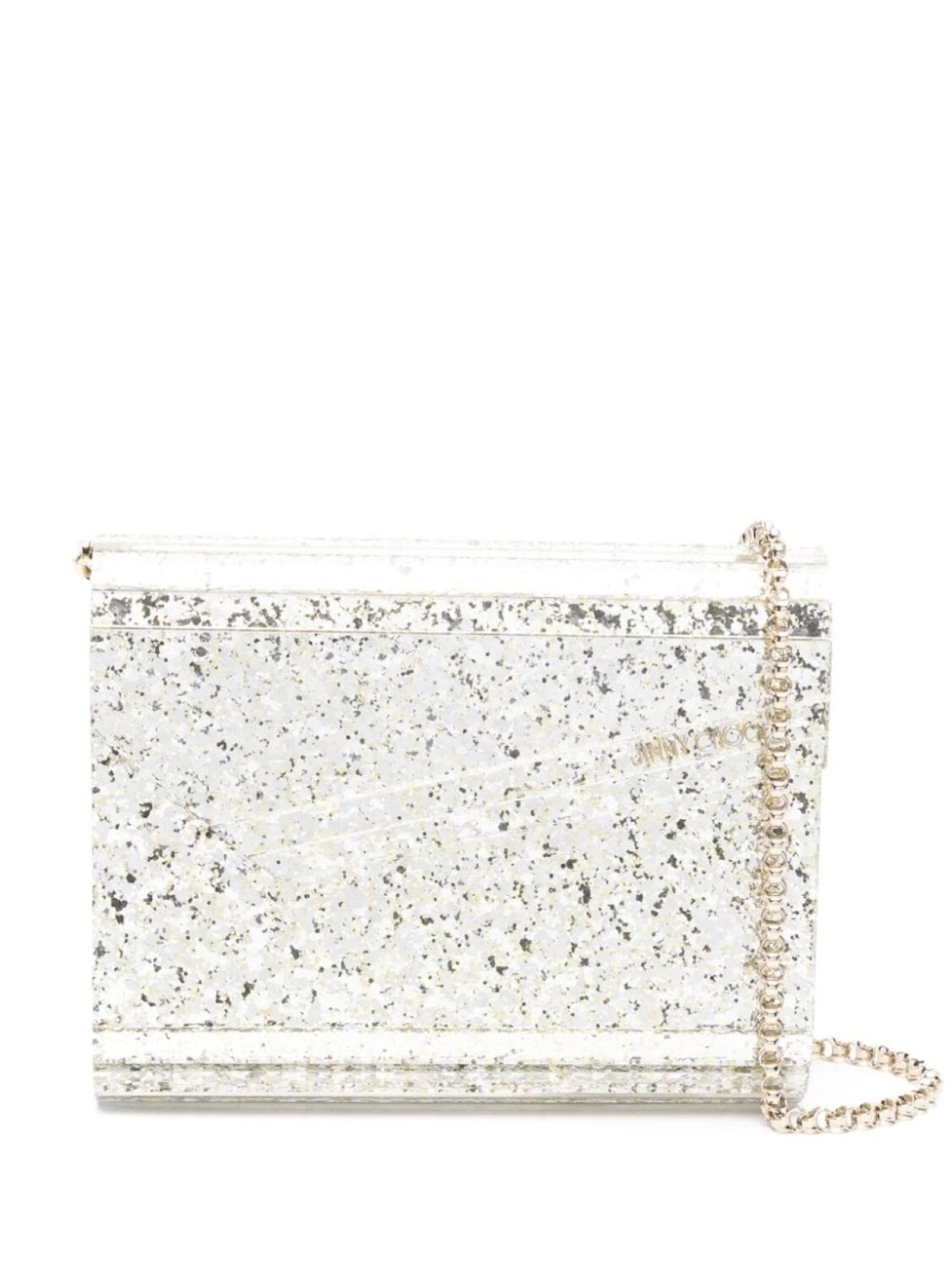 

Jimmy Choo клатч Candy с блестками, серебристый