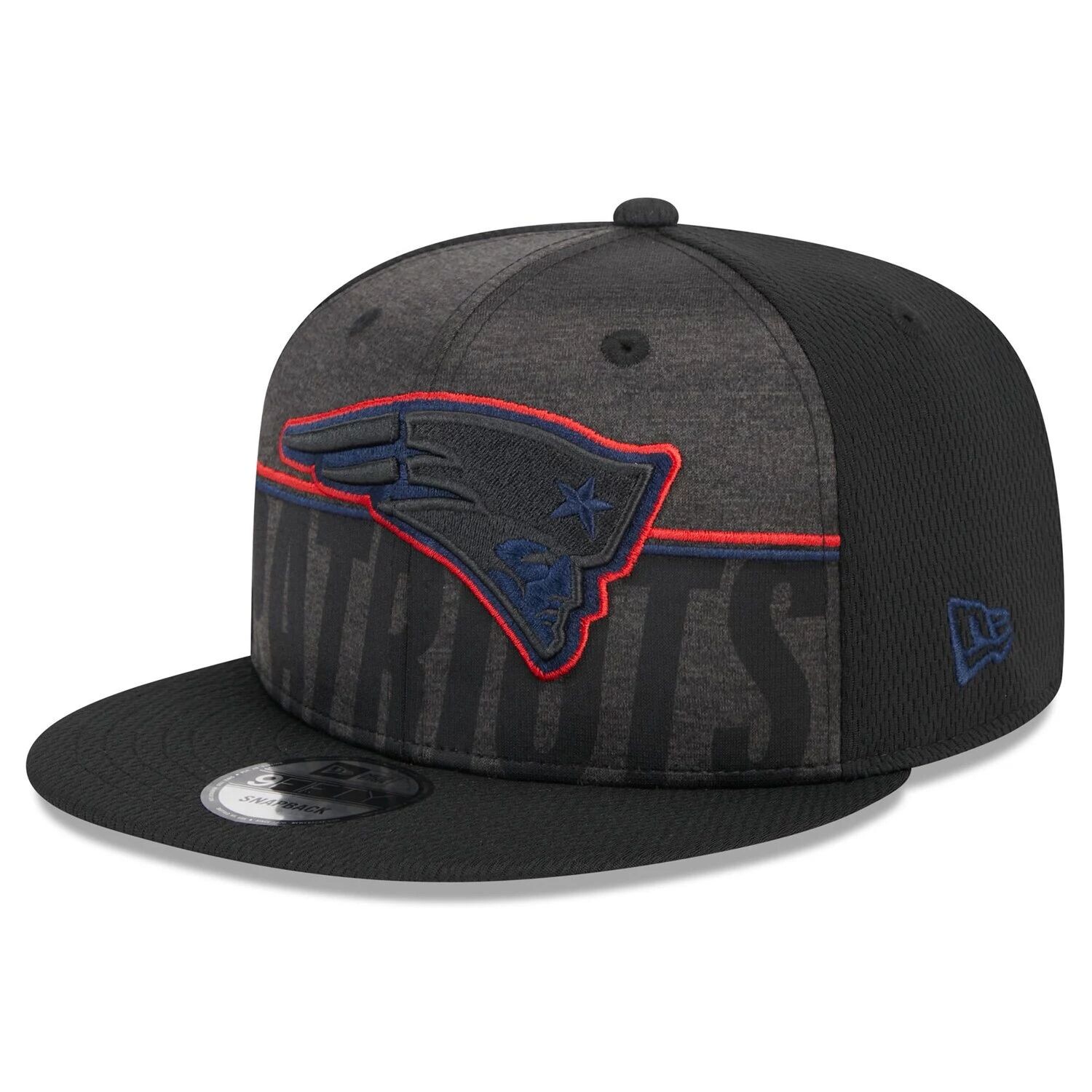 

Мужская черная кепка New Era New England Patriots 2023, тренировочный лагерь НФЛ, команда Colorway 9FIFTY Snapback