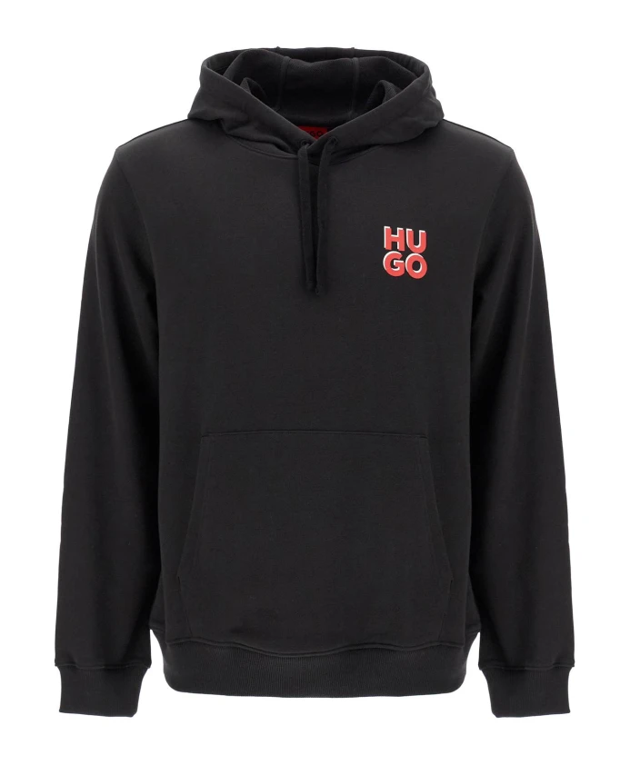 

Толстовка из матового хлопка с логотипом Hugo Boss, черный
