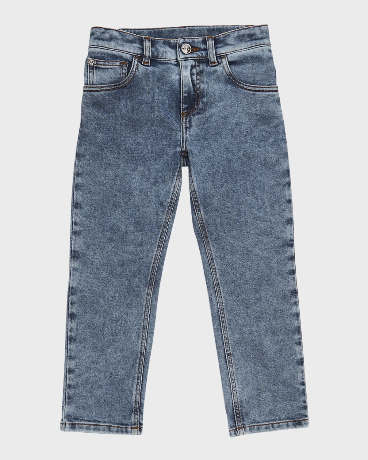 

Джинсы для мальчиков в винтажном стиле Versace, цвет Medium Blue