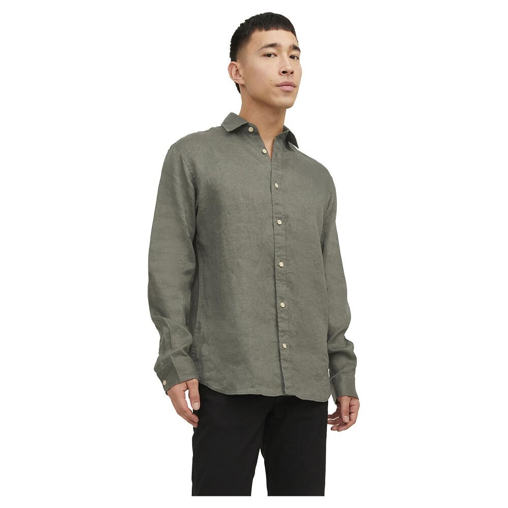 

Рубашка с длинным рукавом Jack & Jones Wrence Linen, зеленый