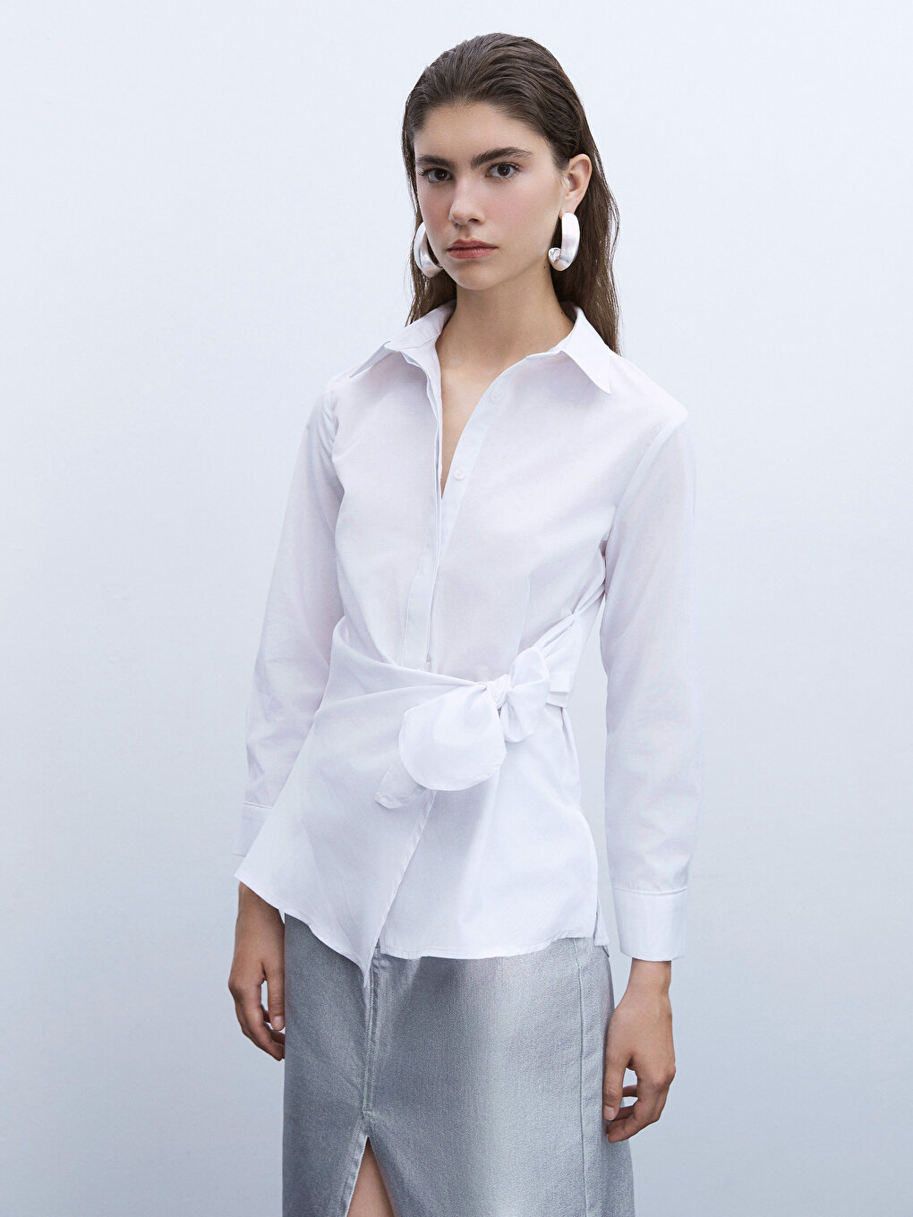 Простая женская рубашка с длинным рукавом LIMITED новая летняя женская полупрозрачная футболка в уличном стиле с длинным рукавом модная простая однотонная рубашка b1007