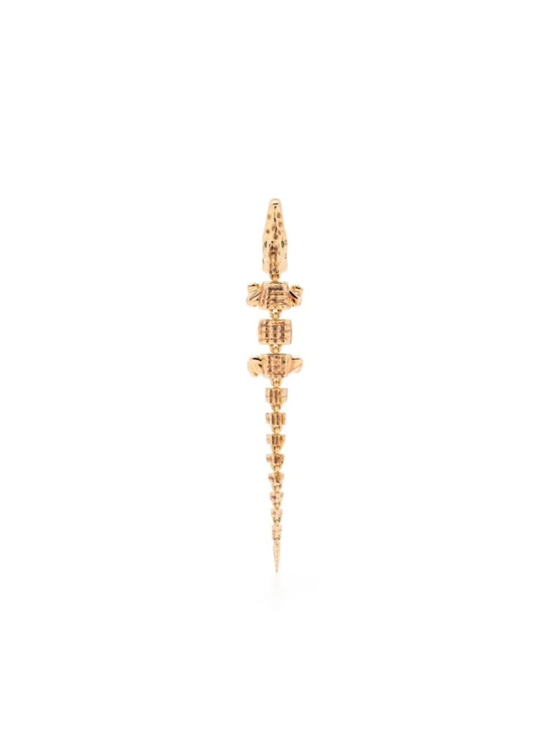 

Серьга Alligator Vertebrae Bite из желтого золота Bibi van der Velden, золотой