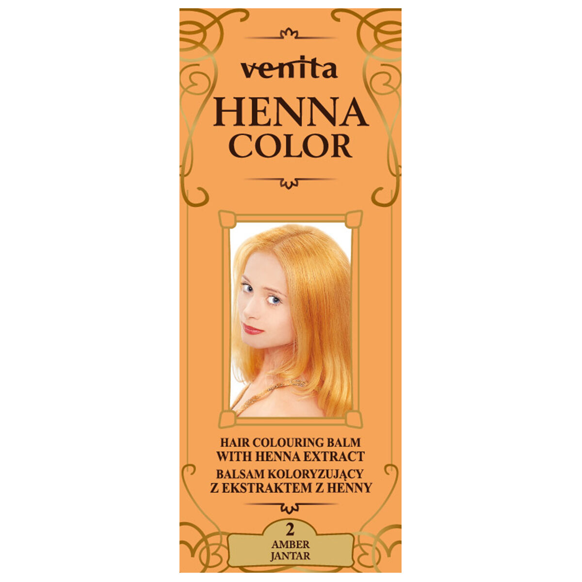 цена Бальзам-краска для волос 2 Venita Henna Color, 75 мл