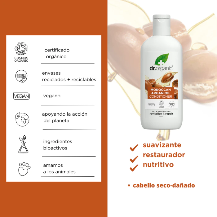 

Кондиционер для волос Moroccan Argan Oil Acondicionador Dr Organic, 265 ml