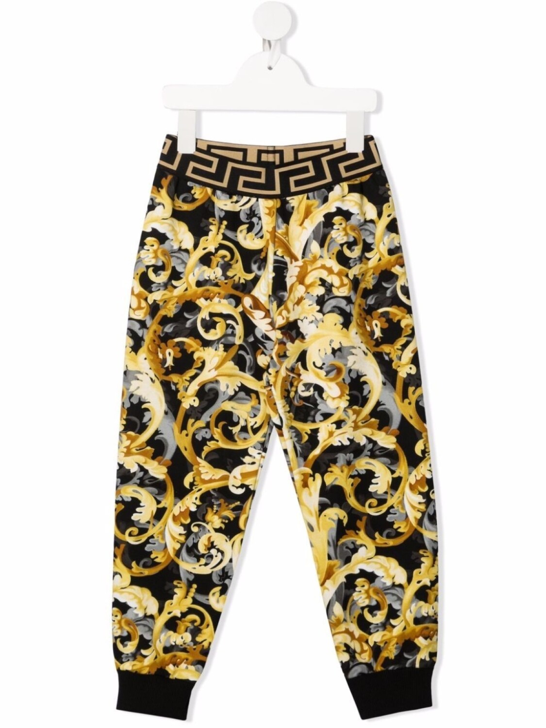 

Versace Kids спортивные брюки с принтом Baroque, черный
