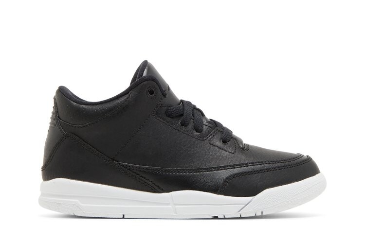 

Кроссовки Air Jordan 3 Retro BP 'Black', черный