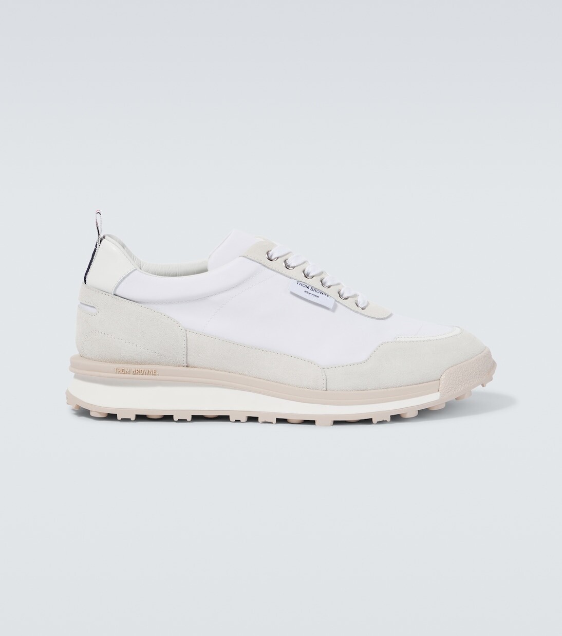 

Кроссовки с кожаной отделкой Thom Browne, белый