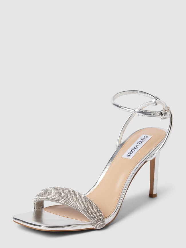 

Сандалии с отделкой стразами модель "ENTICE" Steve Madden, серебро
