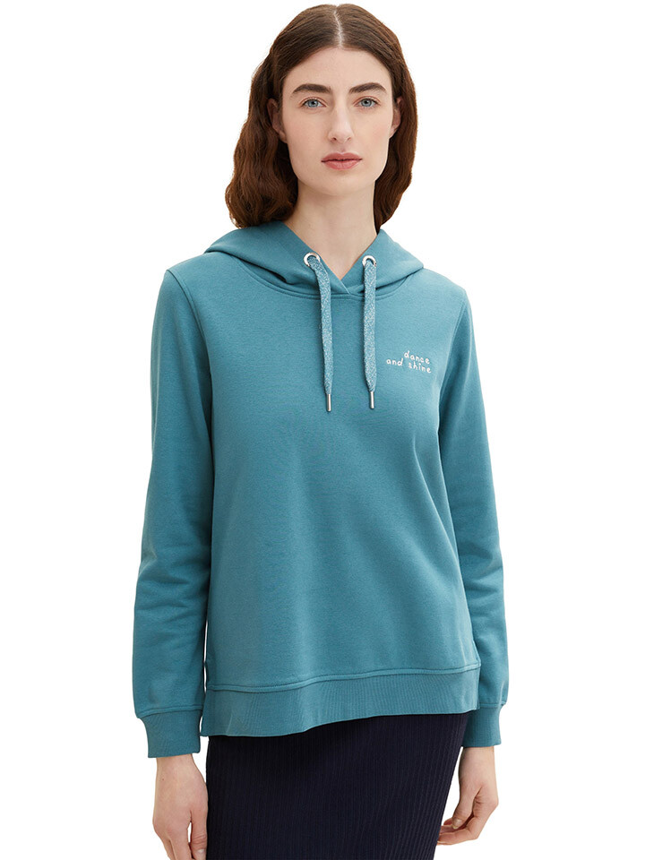 

Толстовка Tom Tailor Hoodie, бирюзовый