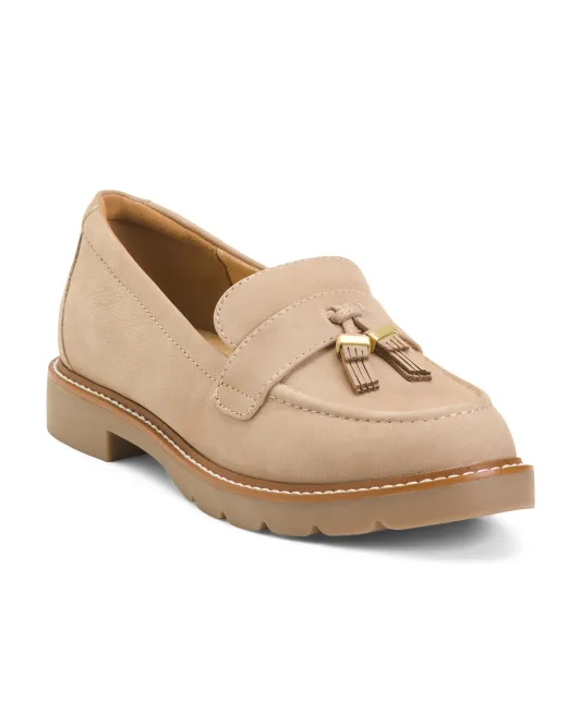 

Кожаные лоферы Kacey с кисточками Rockport, цвет Natural