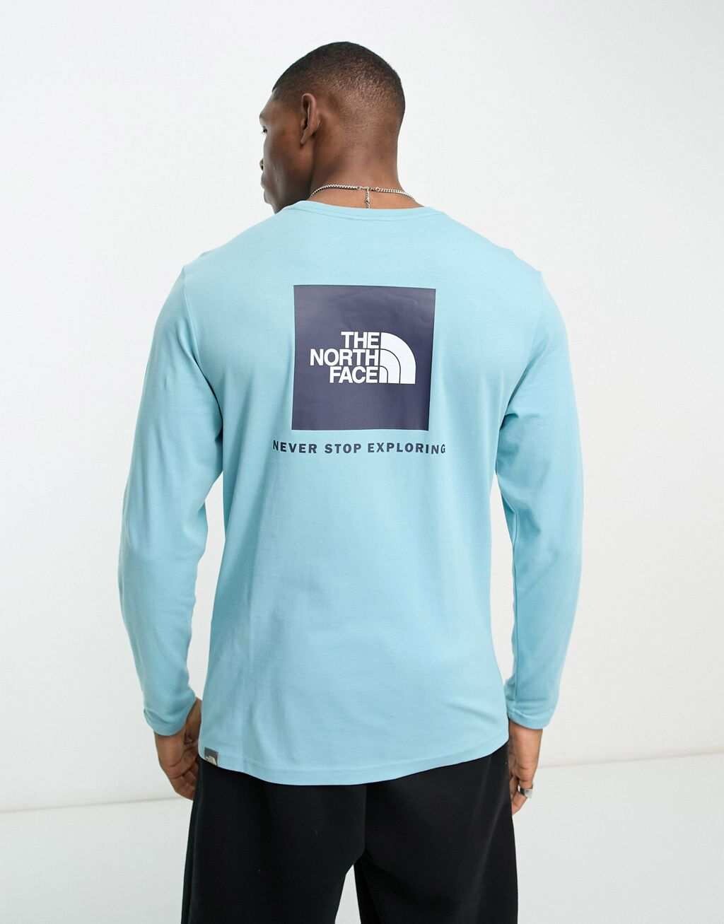 

Синяя футболка с длинными рукавами The North Face Redbox, Синий