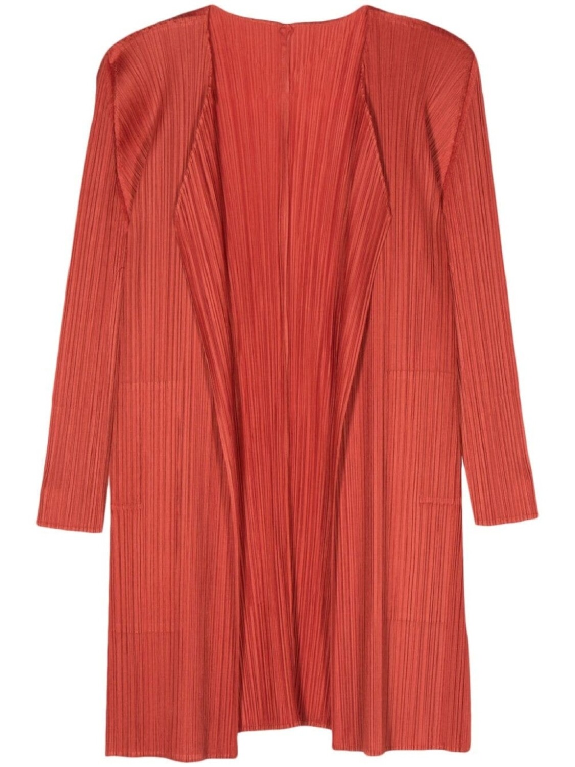 

Pleats Please Issey Miyake плиссированное пальто Monthly Colors April, красный