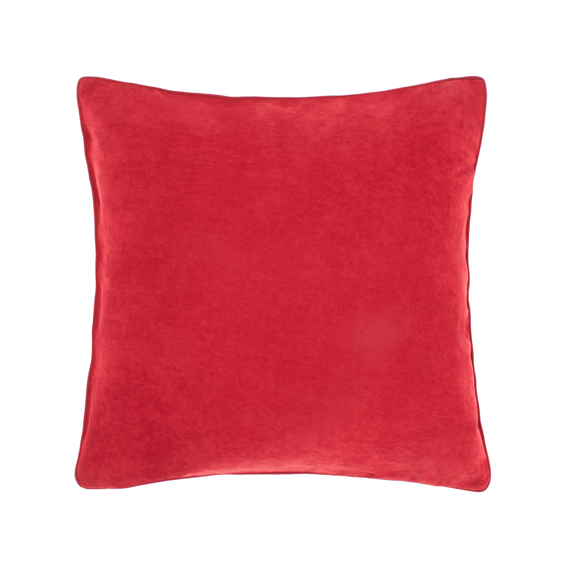 Однотонная меланжевая подушка Coincasa, красный