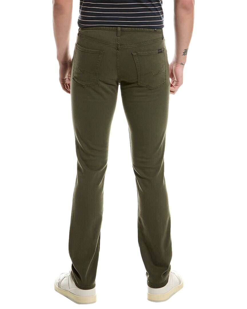 

Узкие прямые джинсы 7 For All Mankind Slimmy Stone, оливковый