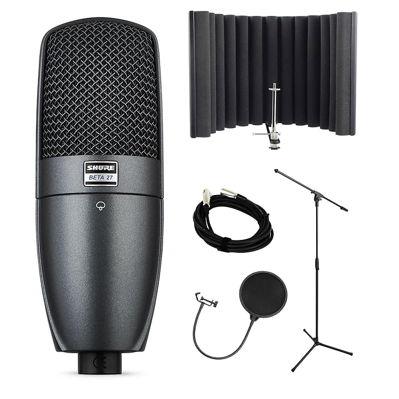 Микрофон Shure Beta 27 Condenser Microphone Bundle with RF-X, Cable, Pop Filter, Stand