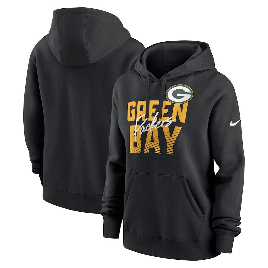 

Пуловер с капюшоном Nike Green Bay Packers, черный