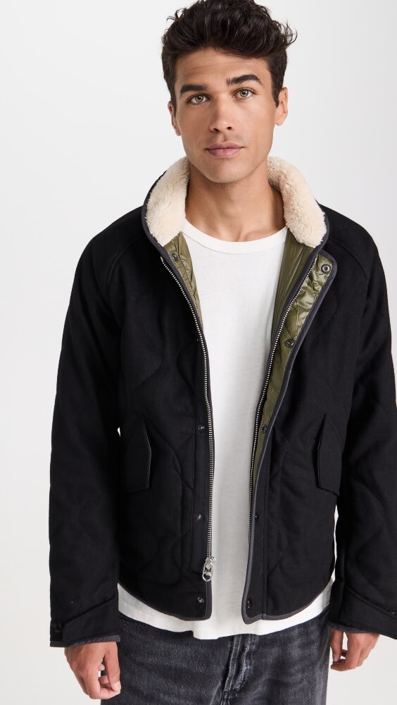 

Куртка Rag & Bone Heywood Liner, черный
