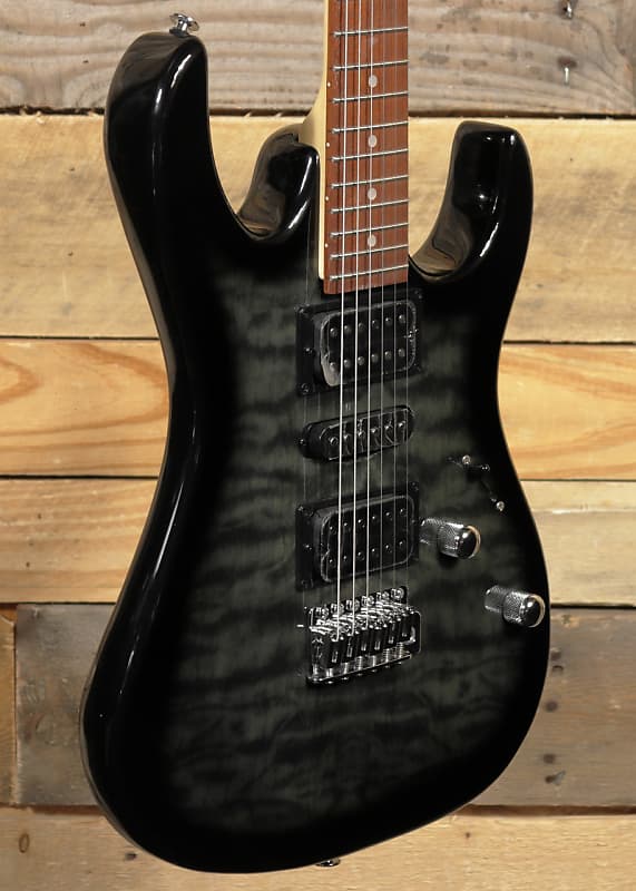 Электрогитара Ibanez RG Gio GRX70QA Electric Guitar Transparent Black Sunburst