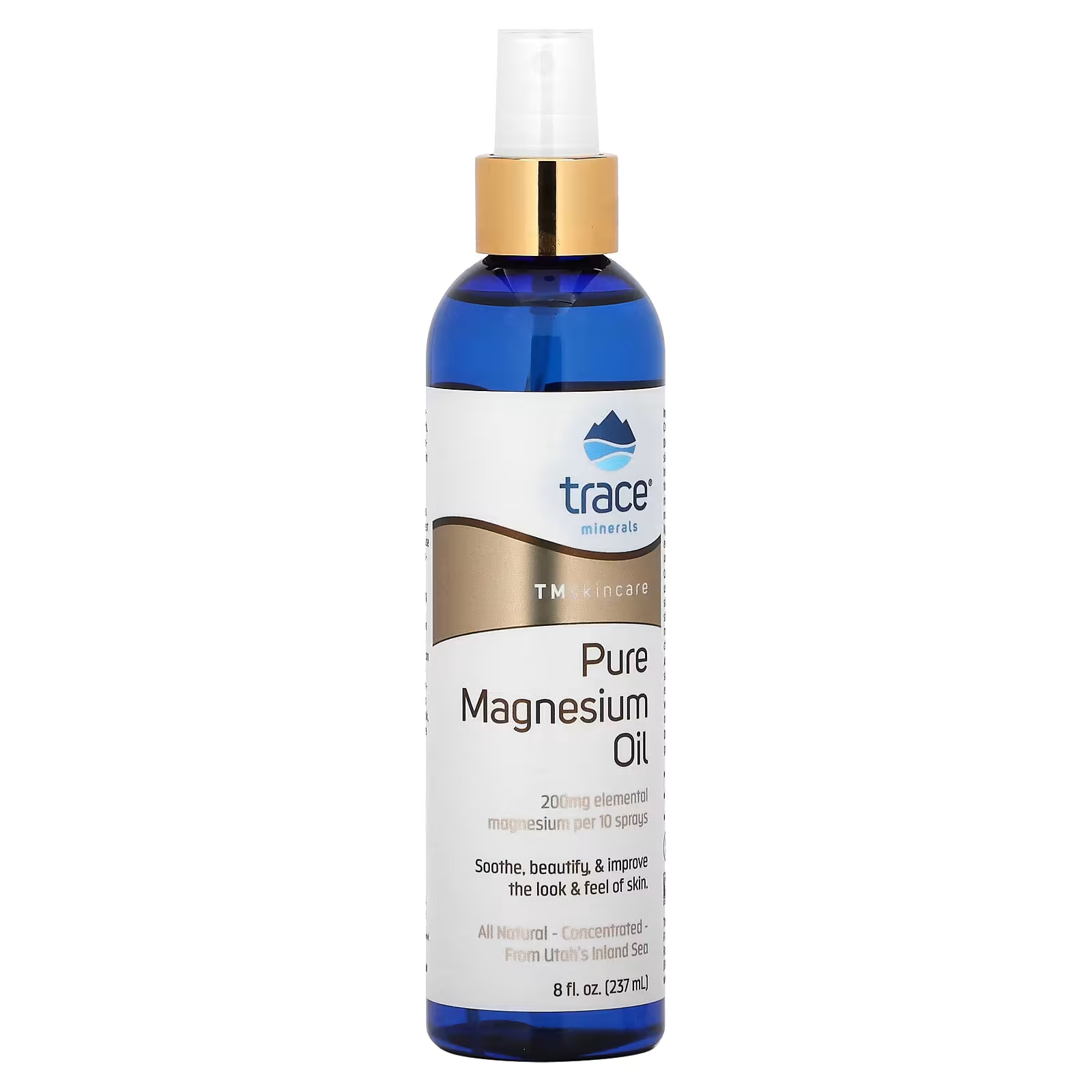 Магниевое масло Trace Minerals TM Skincare, 237 мл trace minerals tm skincare хлопья чистого магния 1247 г 2 75 фунта