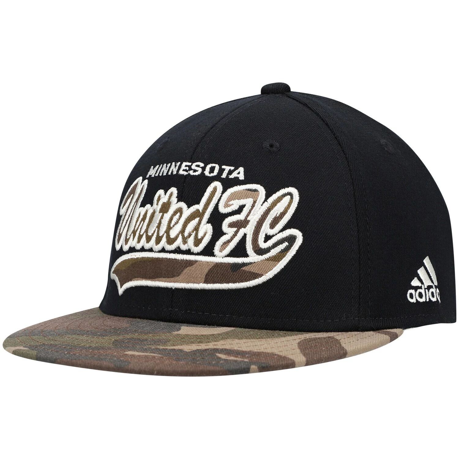 

Мужская кепка adidas Black/Camo Minnesota United FC Logo Flex Hat