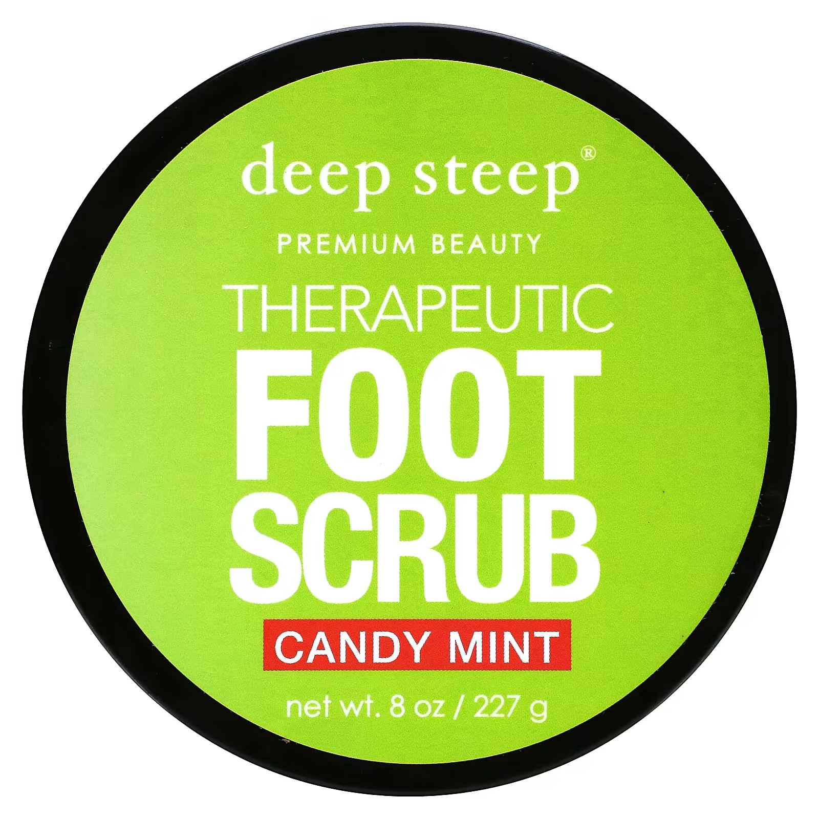 Лечебный скраб для ног Deep Steep Candy Mint, 227 г скраб для ног терапевтический deep steep therapeutic foot scrub candy mint 226 г