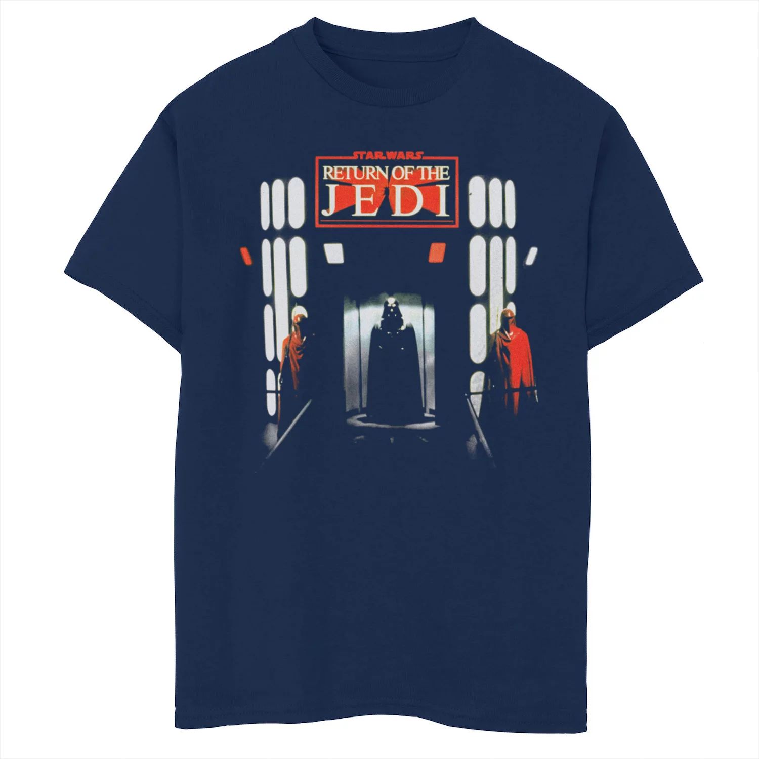 

Футболка Disney Star Wars Boys 8-20 The Return of the Jedi Darth Vader Elevator Disney