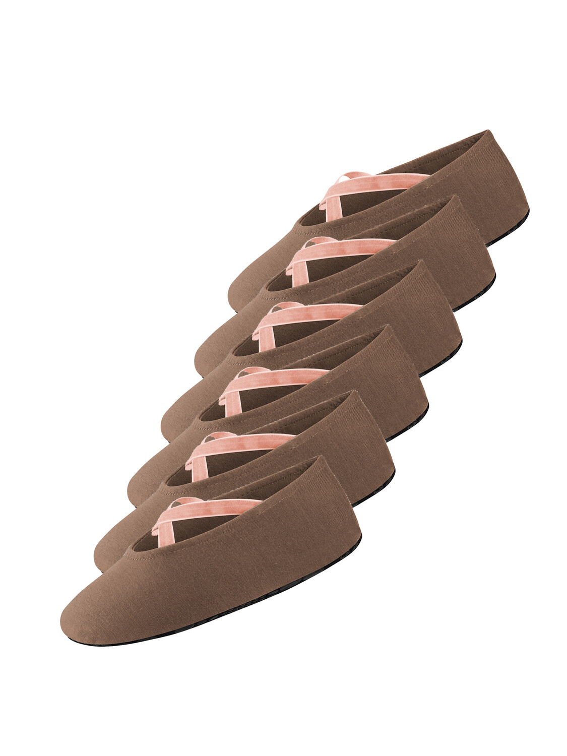 

Носки Nur Die Freizeit Ballerina Haussocke, цвет braun/rosa