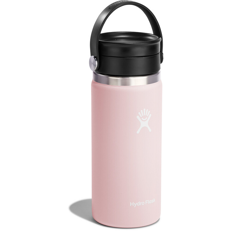 

Изолированная бутылка с гибкой крышкой емкостью 16 унций Hydro Flask, розовый