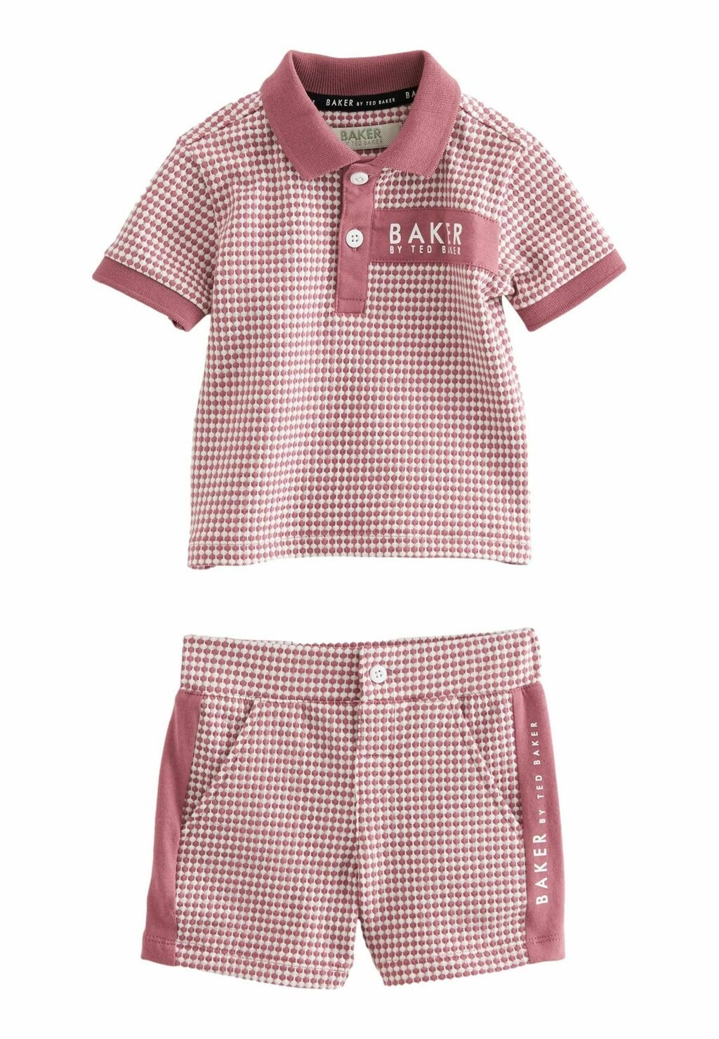 

Шорты TEXTURED REGULAR FIT Baker by Ted Baker, цвет pink