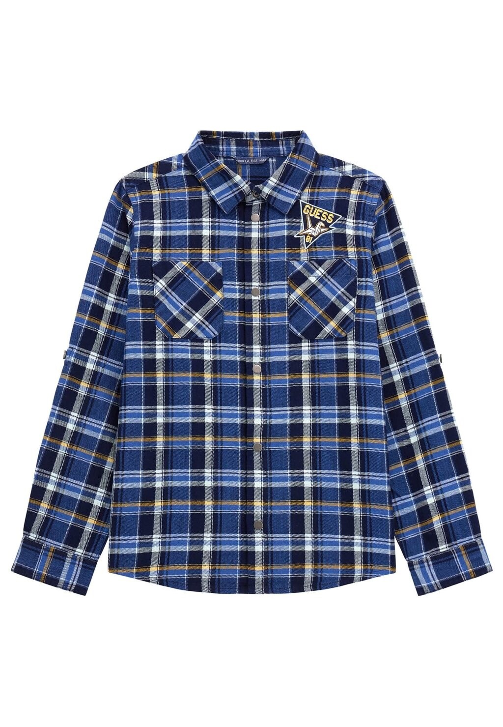 

Рубашка MIT VICHY-KAROMUSTER Guess, цвет mehrfarbig grundton blau