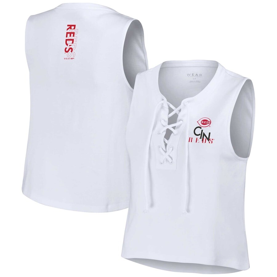 

Топ WEAR by Erin Andrews Cincinnati Reds, белый