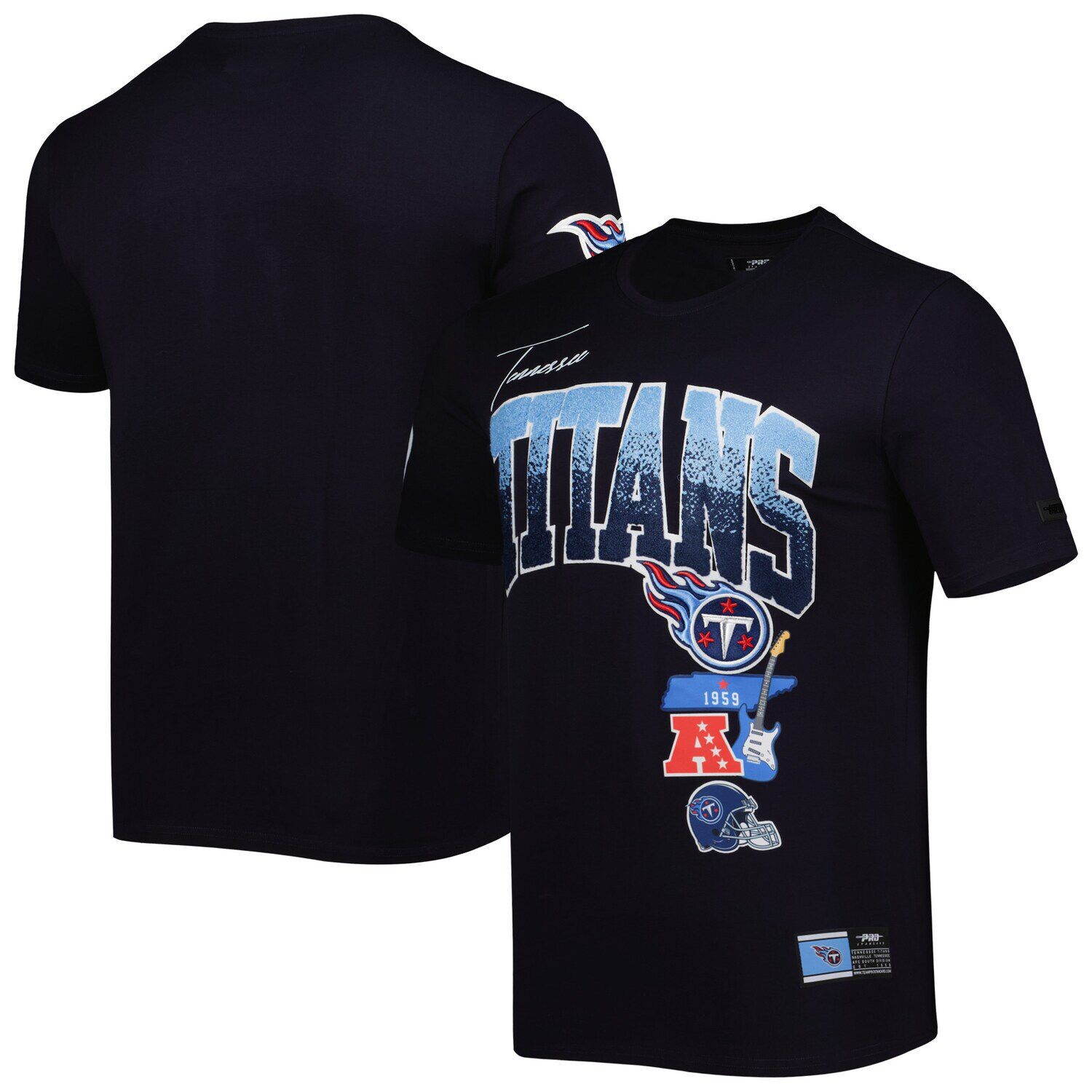 

Мужская темно-синяя футболка Pro Standard Tennessee Titans Hometown Collection, Синий