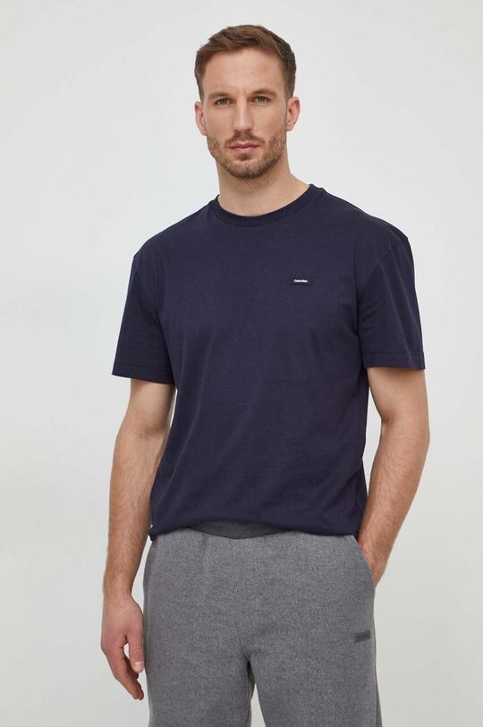

Хлопковая футболка Calvin Klein, темно-синий