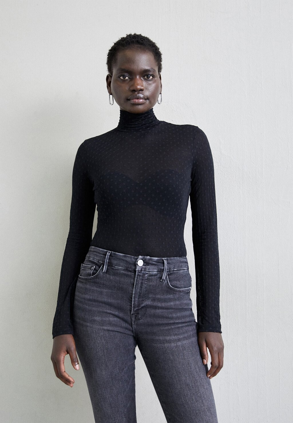 

Футболка с длинным рукавом Valencia rag & bone, черный