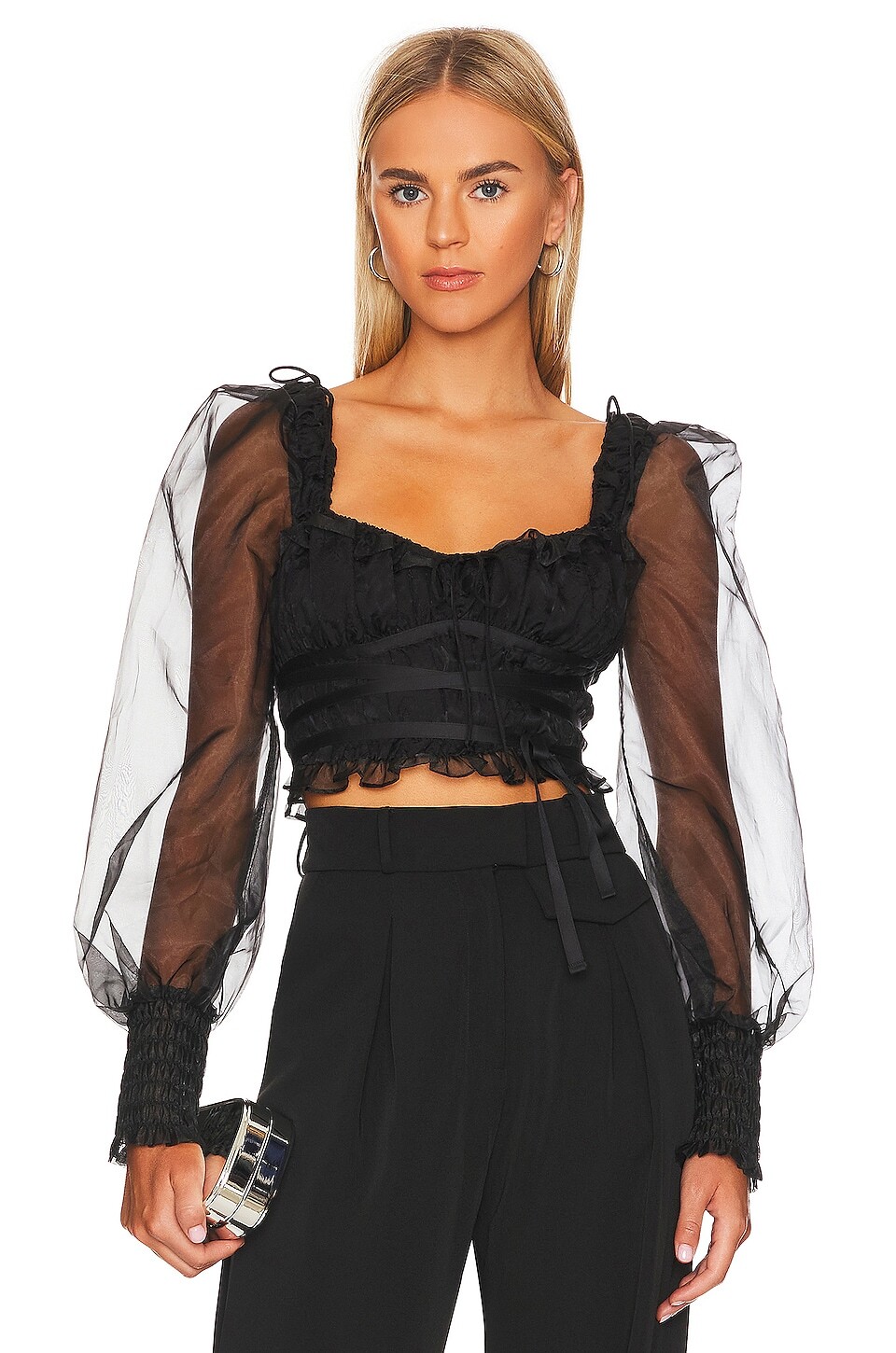 

Топ For Love & Lemons Gabrielle, черный