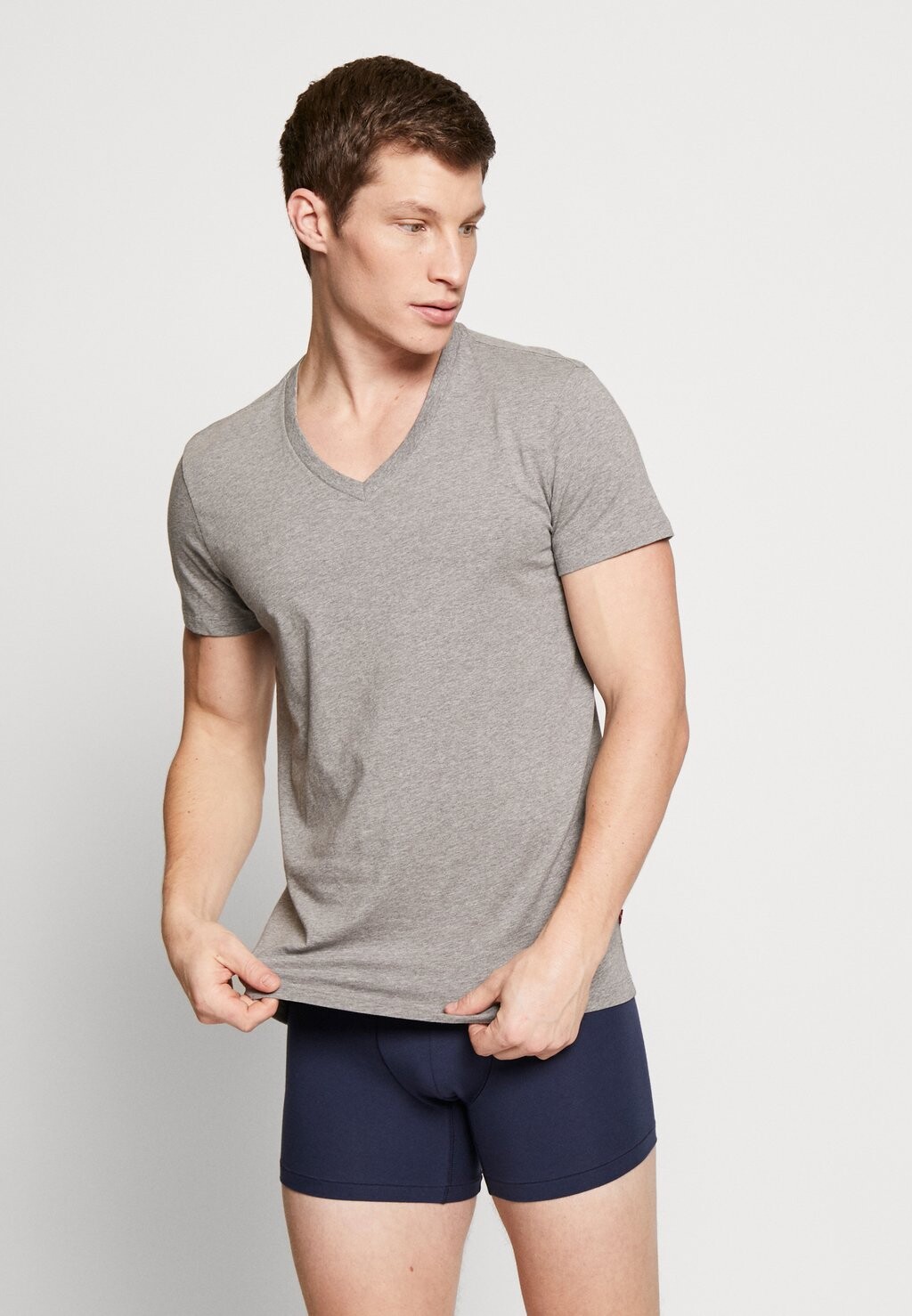

Майка/рубашка MEN V-NECK 2 PACK Levi's, цвет middle grey melange